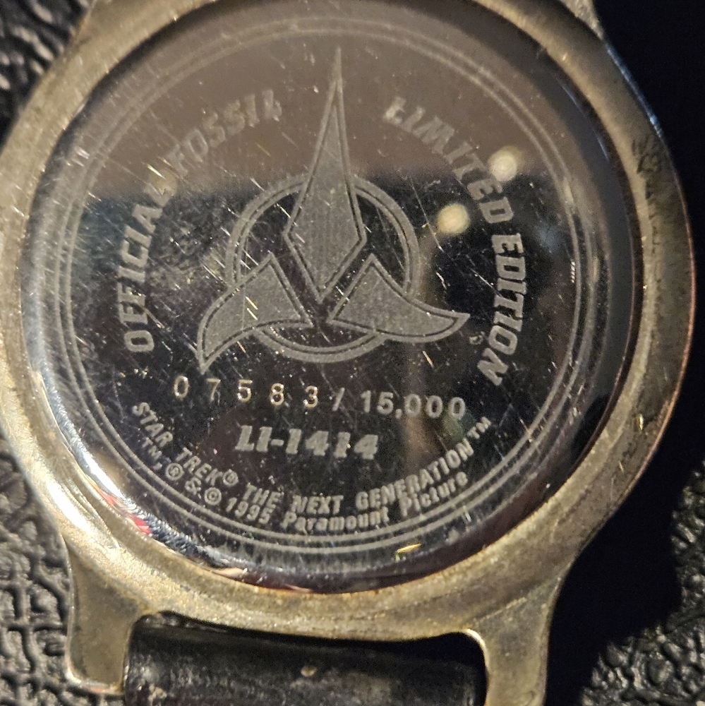 Limited Edition Fossil Star Trek Next Gen 1995 Watch - Picture 8 of 8